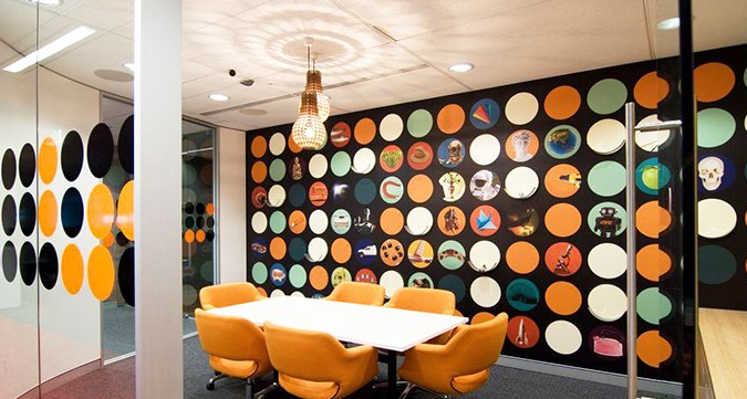 公司創意形象墻設計圖片