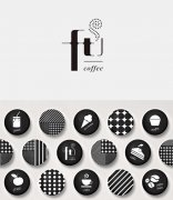 FT咖啡品牌logo推廣設計