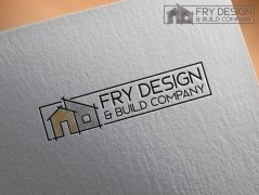 室內設計公司簡單線條logo設計