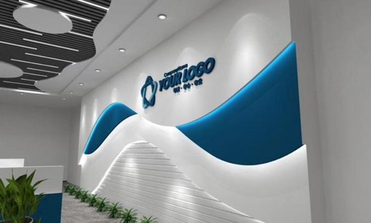 簡約高端企業文化墻設計