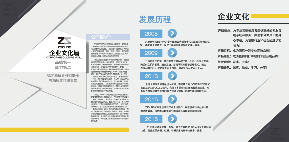 原創簡約木質教育企業文化墻公司形象墻