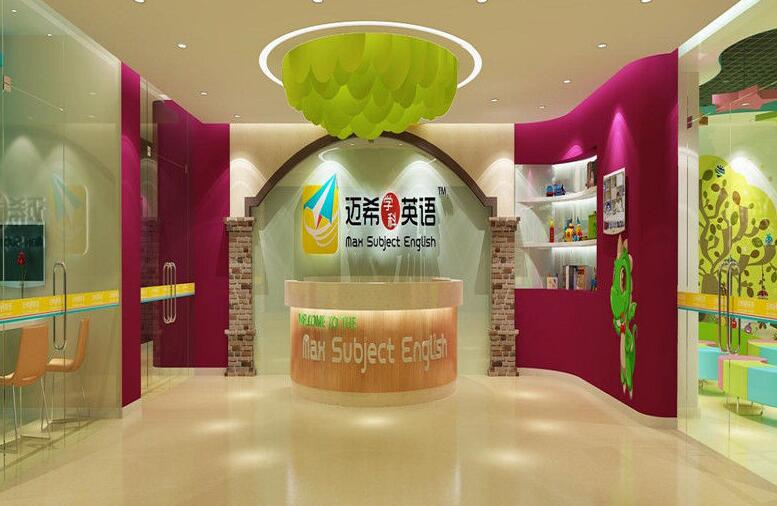 邁希英語培訓(xùn)機(jī)構(gòu)形象墻制作圖