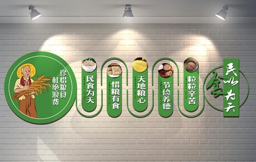 學校餐廳文化墻制作