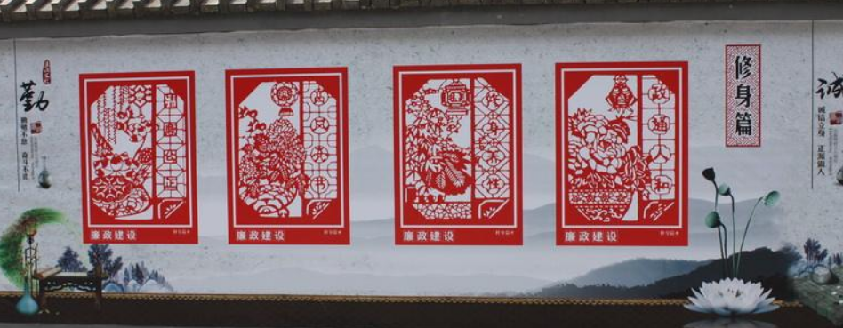 服務群眾真情奉獻社區照片展示社區文化墻