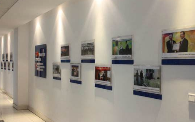 中式風格學校走廊文化墻設計圖片