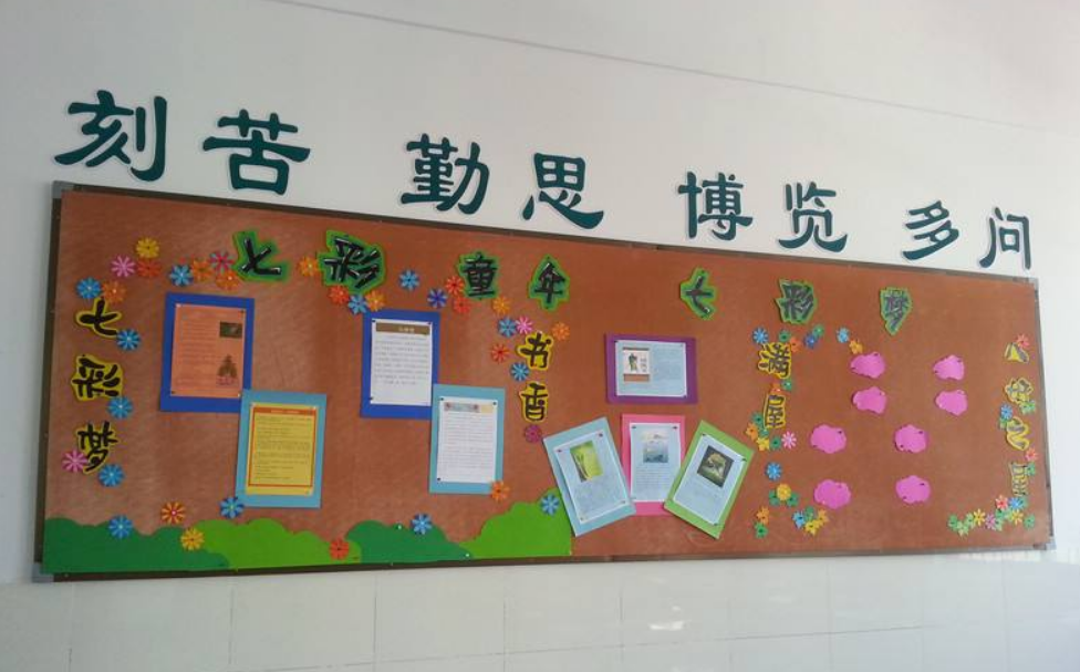 學校走廊文化墻裝修效果圖