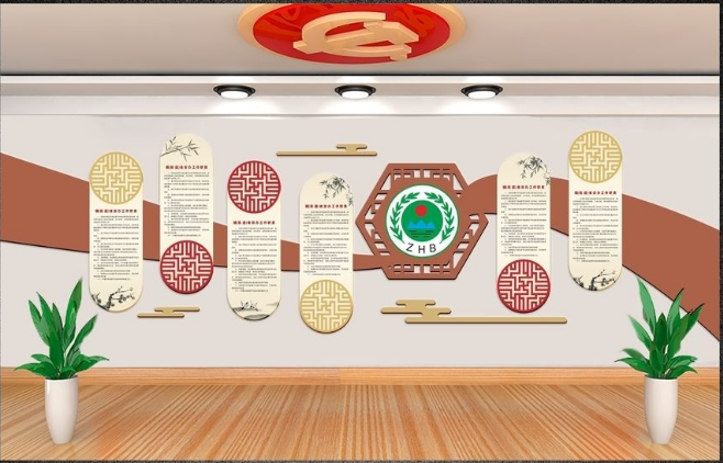 立體中式文化墻