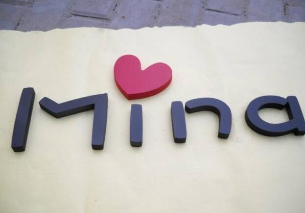 字母亞克力字制作效果圖