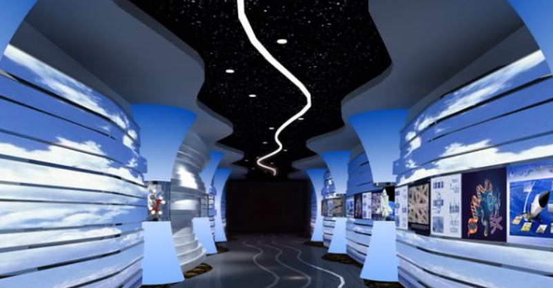 創意揚帆起航企業文化墻科技設計 