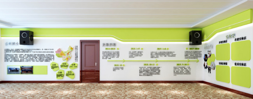 企業(yè)金融歷程展示墻文化墻設(shè)計(jì)圖_