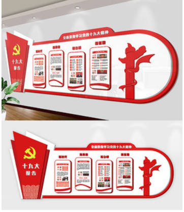 金融行業(yè)企業(yè)文化墻模板