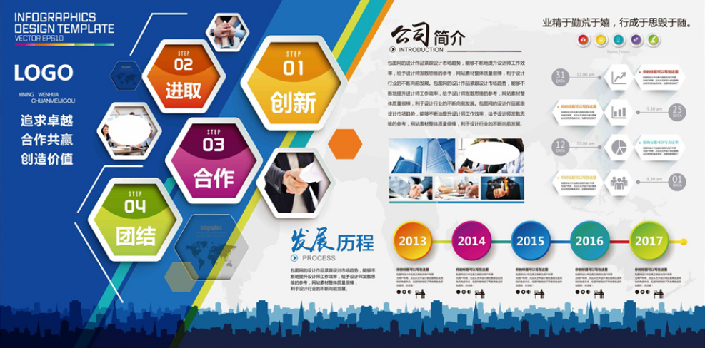 企業建筑企業文化墻