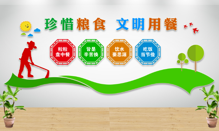 公司食堂文化墻圖片