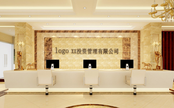 酒店形象墻設計裝修效果圖