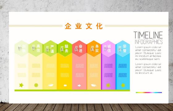 簡約公司文化墻制作