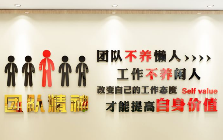 公司標語企業文化墻裝飾字畫辦公室墻面布置3d亞克力字