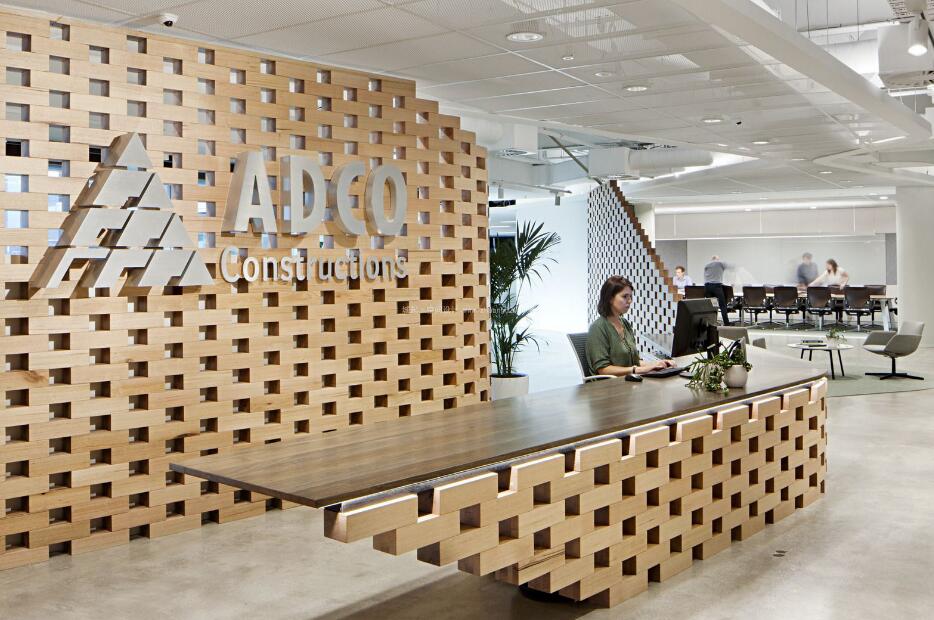 國外創意辦公室形象墻制作