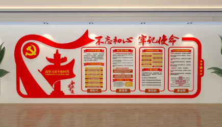 黨建文化墻建黨文化墻3d黨建背景墻