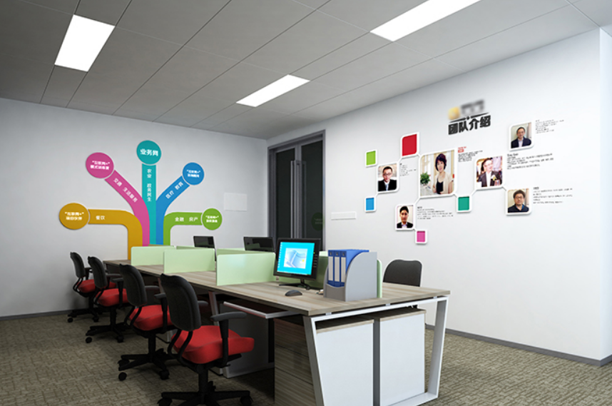 國外恩科互聯網公司走廊形象墻效果圖片欣賞