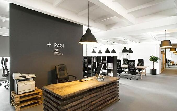 公司進(jìn)門隔斷形象墻制作