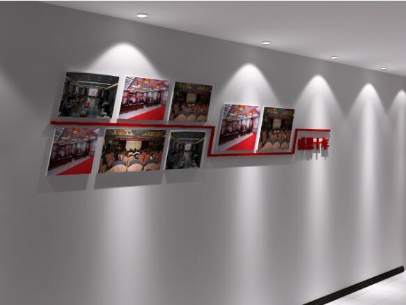 青島企業文化墻設計制作圖片