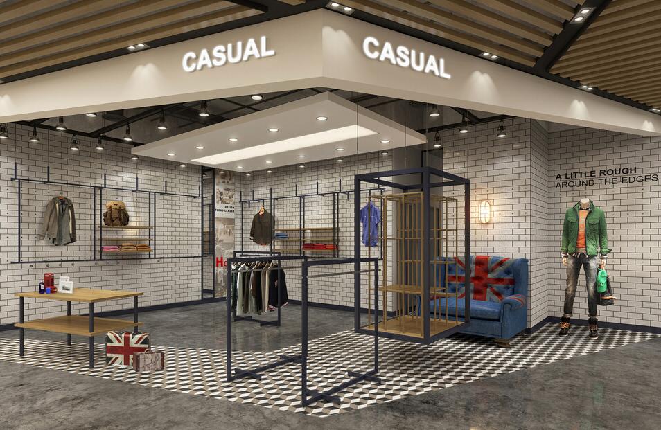 服裝店文化墻設計效果圖