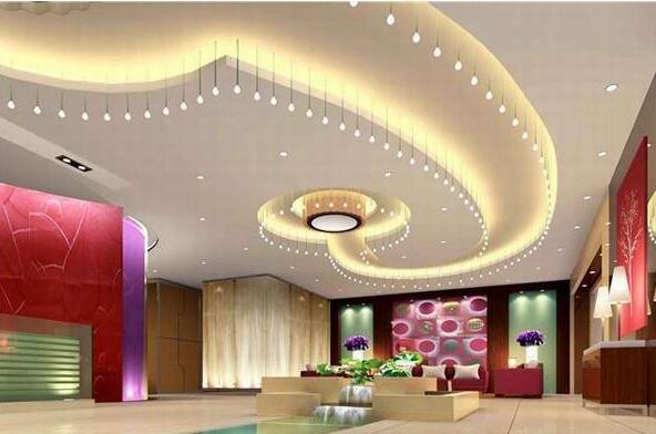 美容院店面文化墻設計效果圖