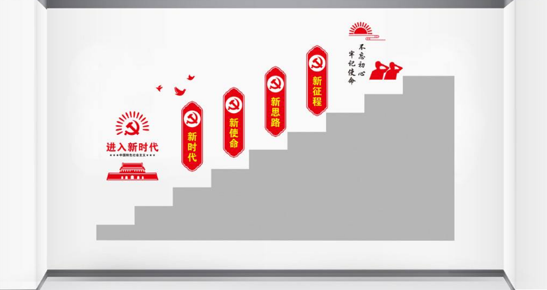 樓梯黨建文化墻設計