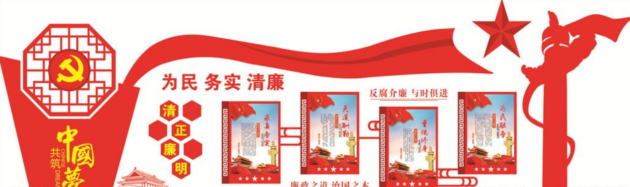 立黨為公執(zhí)政為民黨建文化墻 