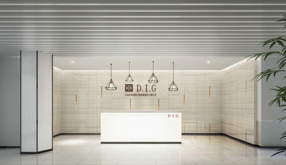 大氣公司前臺形象墻制作效果圖