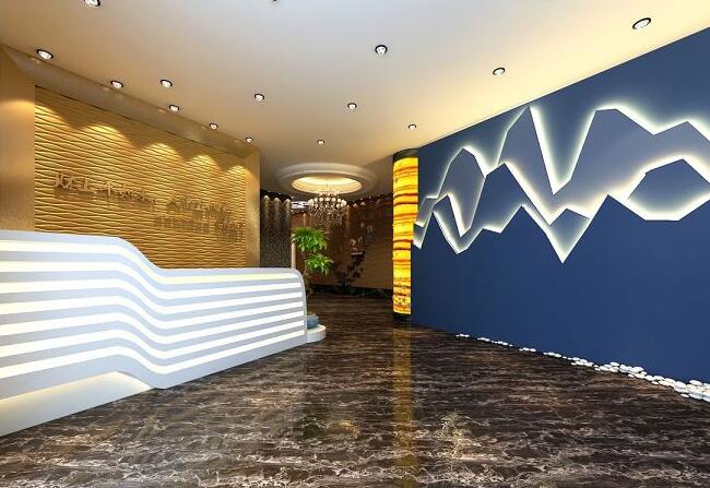 小型金融有限公司門廳形象墻制作
