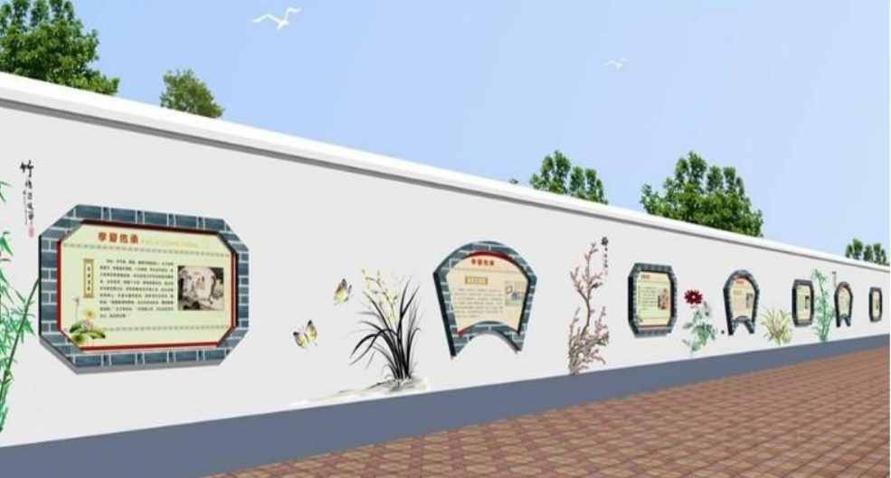 學校文化墻設計圖片大全效果圖