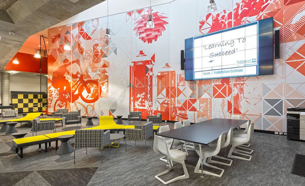 創(chuàng)意炫彩企業(yè)文化墻設(shè)計(jì)