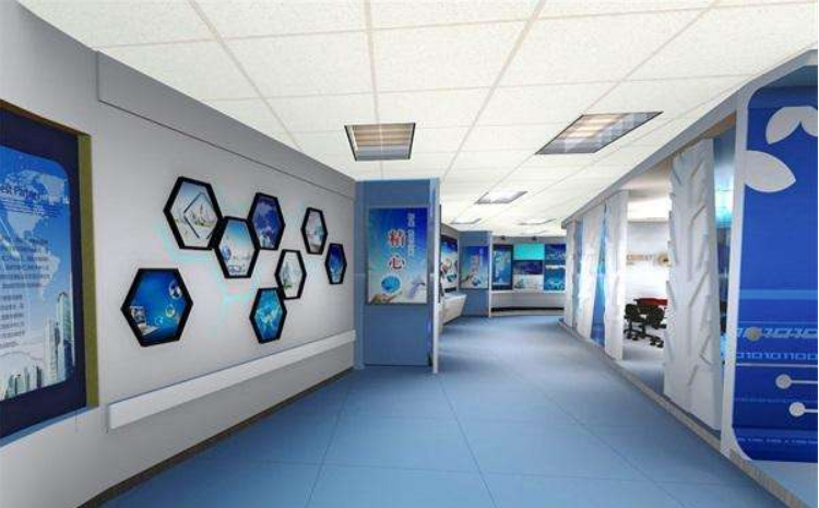 企業(yè)文化墻科技展廳展館設(shè)計(jì)3d效果圖