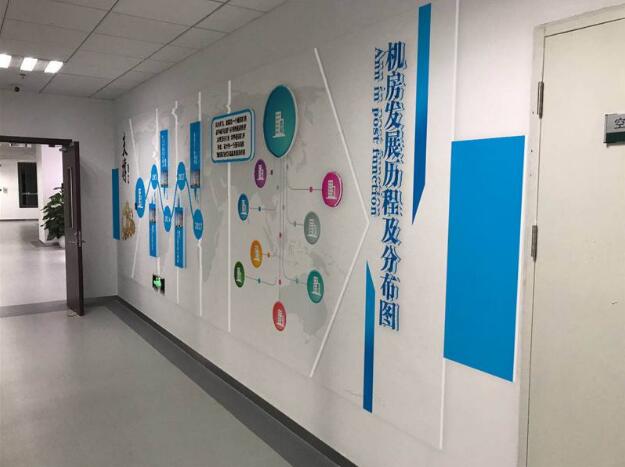 科技公司大廳文化墻制作效果圖