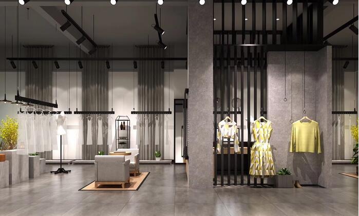 服裝店文化墻設計圖片