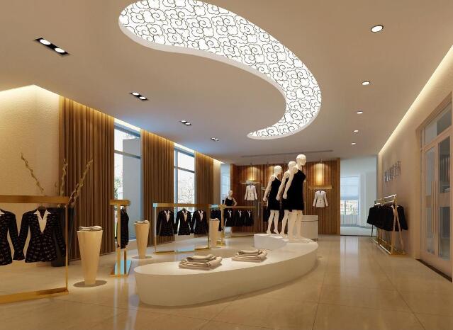 服裝店文化墻設計圖片