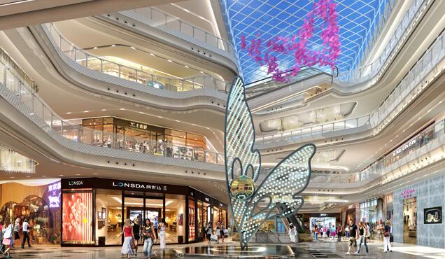 商場超市文化墻設計效果圖