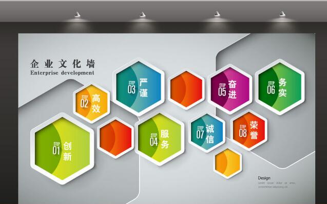 工廠文化墻設計效果圖