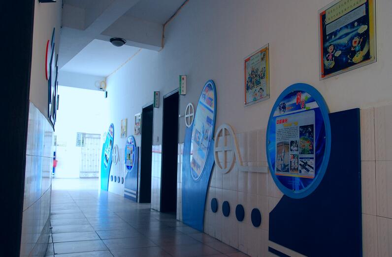 學校走廊創意文化墻制作效果圖