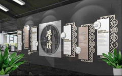 中式企業文化墻圖片