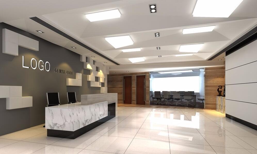 logo公司前臺文化墻制作效果圖