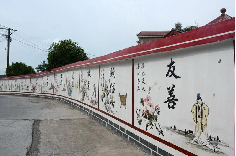 街道文化墻制作效果圖