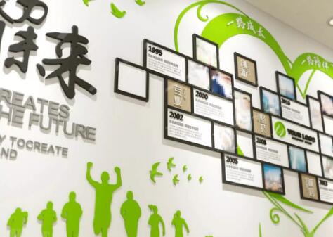 愛心樹形員工風采照片企業文化墻