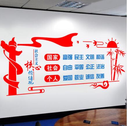 社會主義核心價值觀文化墻制作
