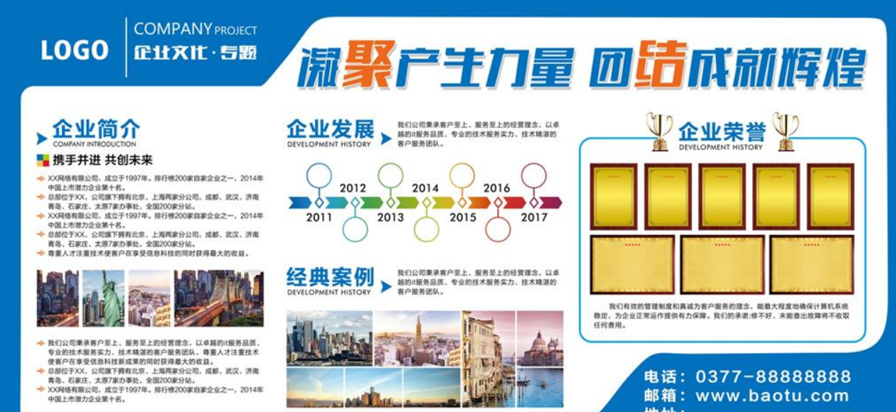 企業(yè)發(fā)展歷程文化墻展板