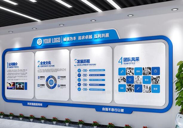 銷售企業文化墻制作效果圖