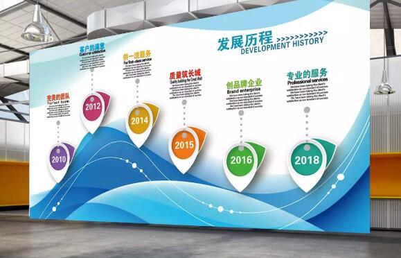 公司歷史企業(yè)文化墻制作效果圖