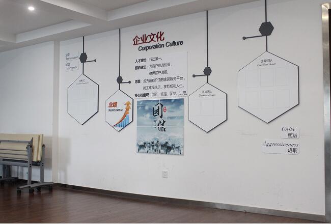 旅游公司企業(yè)文化墻制作