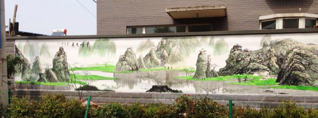 街道文化墻墻體彩繪圖片